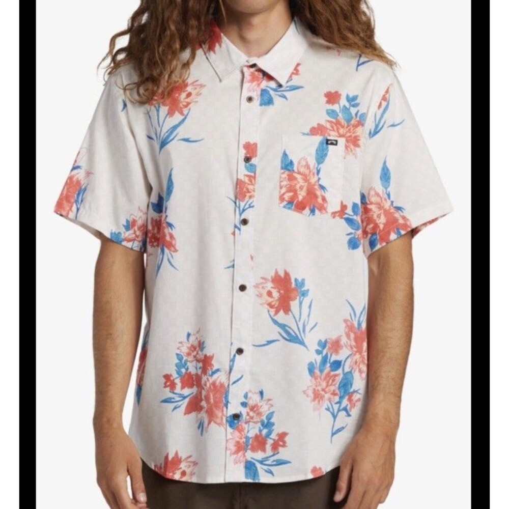 BILLABONG Men's SUNDAYS SS Woven Shirt - SZT0 - Size M - NWT New Multicolor